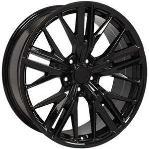 Gloss Black Wheel 20x8.5 for 2010-2015 Chevy Camaro - RVO1300 - Picture 1 of 3