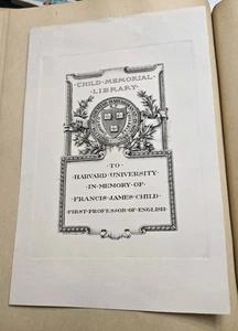 SELTEN 1897 HARVARD KIND GEDENK BIBLIOTHEK EXLIBRIS GRAVIERT EDWIN DAVIS FRANZÖSISCH - Bild 1 von 13