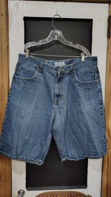 mens Phat classic original blue denim shorts size 40 street wear *FLAWED - Image 1 of 4