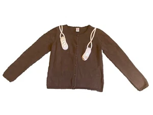 Gymboree Girls Size Large 10/12 Brown Ballerina Cardigan Sweater - Picture 1 of 4