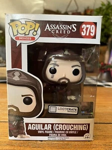 Funko POP! Movies #379 Assassin's Creed Aguilar (Crouching) Loot Crate EXCLUSIVE - Picture 1 of 5