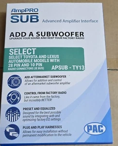 PAC ASUB-TY13Advanced Amplifier Integration Interface Module Select Toyota Lexus - Picture 1 of 4