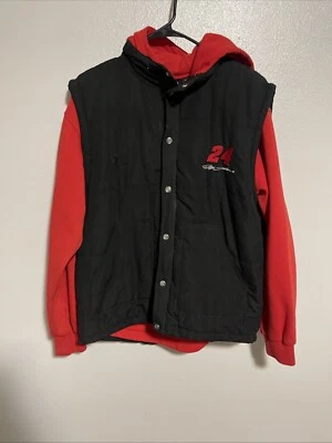 Мужская куртка с капюшоном Chase Authentics Jeff Gordon черный/красный жилет размер маленький - Изображение 1 из 4