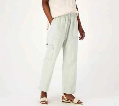 Peace Love World Boheme Regular Gauze Ankle Pants August Mist Size XS A596269 - Image 1 of 3