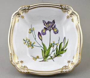 SPODE CHINA ENGLAND STAFFORD FLOWERS 24CM 9" SQUARE SERVING BOWL PERFECT! - Picture 1 of 12
