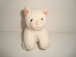 Russ White Kitten Kitty Cat Mini Small Plush 3" high - Imagen 1 de 5