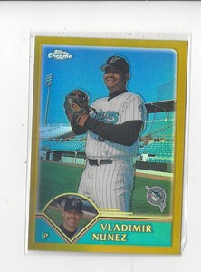 2003 Topps Chrome Baseball Gold Refractor Singles xxx/449 - You Choose