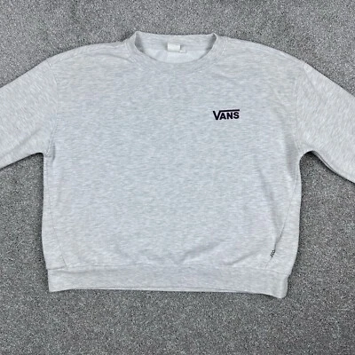 Vans Sweatshirt Womens Extra Large Heather Gray Off The Wall Streetwear Skater - Image 1 of 4