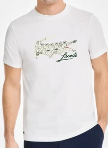 Lacoste Men's René Lacoste Print Tennis Heritage T-Shirt XL - Picture 1 of 2