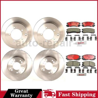 6 Brembo Disc Brake Pad Set Disc Brake Rotor Fits Eclipse 1995 - 1999 - Image 1 of 4