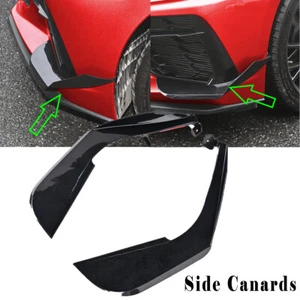 For Corvette C8 Z51 Stingray 2020-UP Front Bumper Side Canards Splitters Fins 2X - Picture 1 of 13