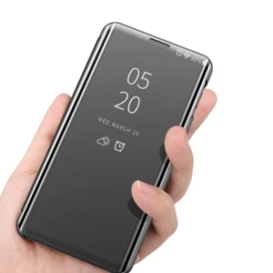 Funda inteligente con soporte abatible con espejo para Samsung Galaxy S25/S25 Ultra/S25+ - Imagen 1 de 12