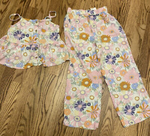 Girls Floral 2 Pc. Outfit H&M 6/7