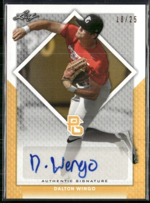 Dalton Wingo 2016 Leaf Perfect Game Gold Auto 18/25 - Image 1 of 2