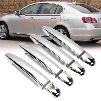 Chrome Car Door Handle Cover Trim For Lexus GS300 350 430 460 GS 450h 2006-2011 Foto 1 de 4