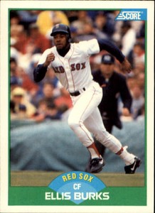 1989 Score Baseball Card #9 Ellis Burks