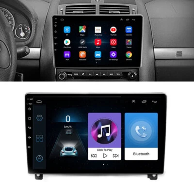 9" For 2004-2010 Peugeot 407 Stereo Radio Android 11.0 Head Unit GPS Nav Wifi FM - Image 1 of 4