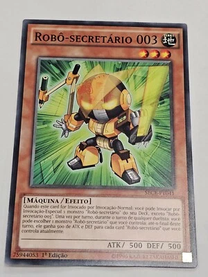 Deskbot 003●YUGIOH●SECE●COMMON●PORTUGUESE●1st ED●NM●Y50 - Image 1 of 2