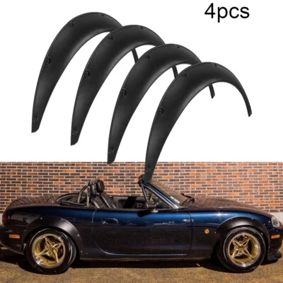 For Mazda Miata MX-5 4Pcs 3.5"/89mm Fender Flares Over Wide Body Wheel Arches - Image 1 of 4