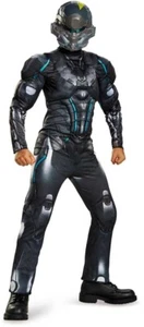 Child HALO Infinite Spartan Locke Muscle Suit + Mask Boys Halloween Costume S - Picture 1 of 2