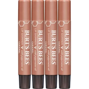 Burt's Bees Caramel Lip Shimmer Pack of 4 Moisturizing Non Toxic Lip Color - Picture 1 of 10