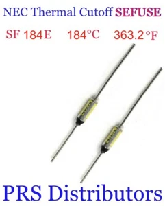 SF184E SEFUSE Cutoffs NEC Thermal Fuse 184°C 363.2°F 250V 10A New USA SELLER - Picture 1 of 8
