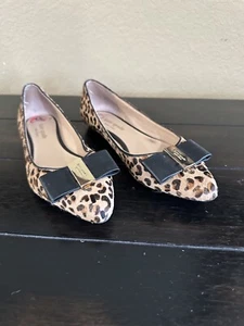 NICE WOMEN Kate Spade Leopard Print Norah Flats, Size 6M Good Condition - Picture 1 of 11