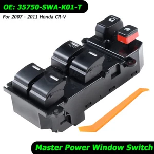 Power Window Master Control Switch For 2007-2011 Honda CR-V CRV 35750-SWA-K01 - Picture 1 of 12