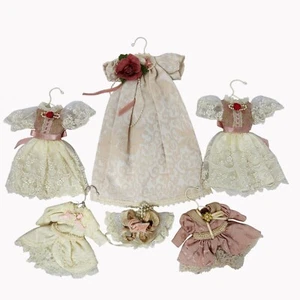 Juego de 6 adornos de vestido estilo victoriano con abanico decorativo - Imagen 1 de 11