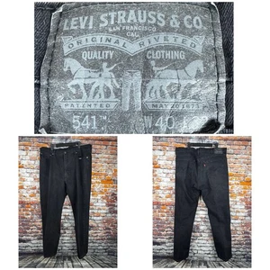 Jeans Levi's Uomo 541 Athletic Taper Elasticizzato Relaxed Fit Conico Scuro 40"x32" - Foto 1 di 12