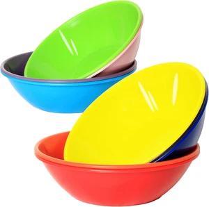 Cuencos de plástico de 28 onzas, cuencos grandes de cereales, para cereales, sopa o ensalada, juego de... - Imagen 1 de 12