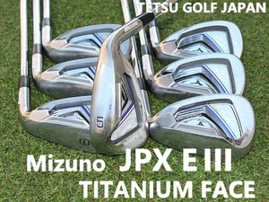 Mizuno JPX EIII Titanium Iron Set 5-7 Steel Shafts SR Used - Picture 1 of 14