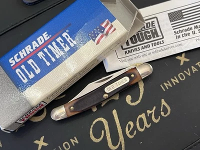 Vintage USA Schrade Old Timer 180T  Liner Locking Pocket Knife w Box NOS !!!!!!! - Image 1 of 4
