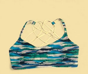 Lululemon Free to Be Wild Talla 10 Seven Wonders Espalda Cruzada Tirantes Yoga Para Mujer - Imagen 1 de 7