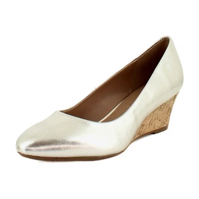 Saltos femininos aerossóis íris couro dourado macio - Imagem 1 de 4