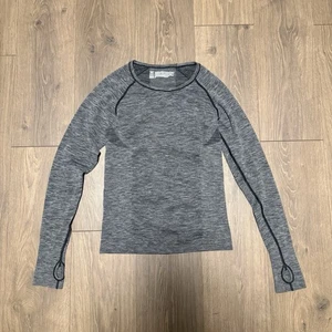 Victoria’s Secret VSX Sport Seamless Long Sleeve Top Gray Thumbholes M - Picture 1 of 7