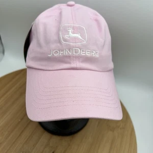 Gorra de béisbol John Deere para mujer rosa talla única ajustable logotipo bordado nueva con etiquetas - Imagen 1 de 8