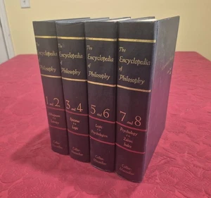 The Encyclopedia of Philosophy - Complete 8 Volumes Bound in a 4 Volume HC Set - Imagen 1 de 3