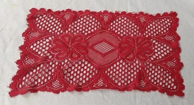 Lote de 8 tapetes o manteles individuales de encaje ROJOS para costura y manualidades Foto 1 de 2
