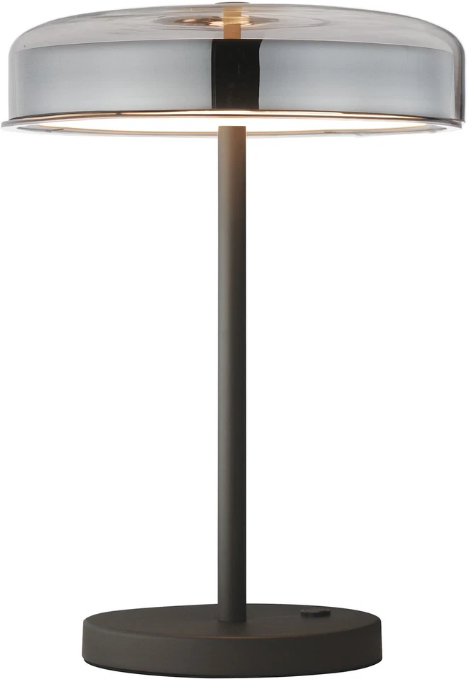 Abajur de mesa ET2 E24669-138 Voto 18" altura buffet - Gunmetal - Imagem 1 de 4