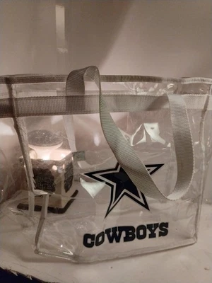 Clear Dallas Cowboy Bag NFL Football League Collection Bag Jnk - Image 1 of 4