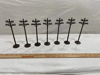 Vintage Marx Lumar Utility Service Telephone Repair Electric Power Poles - Image 1 of 3
