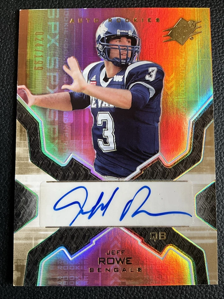 2007 SPx - Auto Rookies Jeff Rowe #180 Gold /199 (AU, RC) - Image 1 of 2