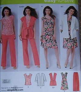 Modern chic 5 pc wardrobe pattern misses 10-18 easy WOW - Picture 1 of 1