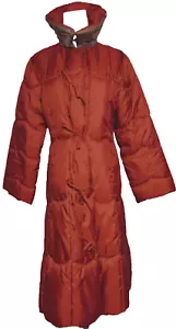 VTG FORECASTER OF BOSTON WOMENS REVERSIBLE QUILTED COAT COMFORTER SCALLOP HEM ~S - Picture 1 of 15