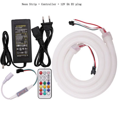 1m 2m 5m led strip Light WS2811 IC DC12V Led Neon Rope Pixel Lights 5050 SMD RGB - Image 1 of 4