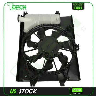 Radiator Cooling Fan Assembly For 2012 2013 2014 2015 2016 2017-2019 Kia Soul Foto 1 de 4