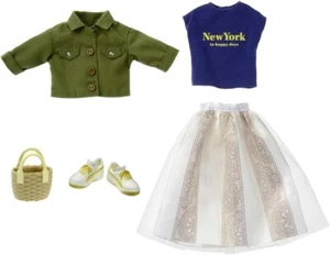 Vestido para muñeca Licca Licca-chan ropa junto al mar informal caqui TAKARA TOMY solo vestido - Imagen 1 de 5
