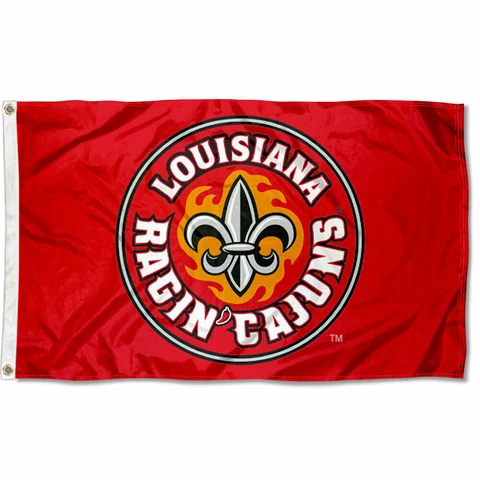 Louisiana Lafayette Ragin Cajuns Flag Large 3x5 Cover