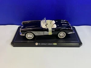 GEARBOX COLLECTIBLE 1/12 SCALE 1958 BLACK CHEVROLET CORVETTE VERY NICE !! - Picture 1 of 15